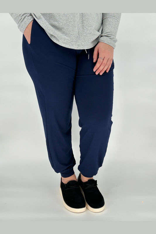Navy Joggers w/ Pockets