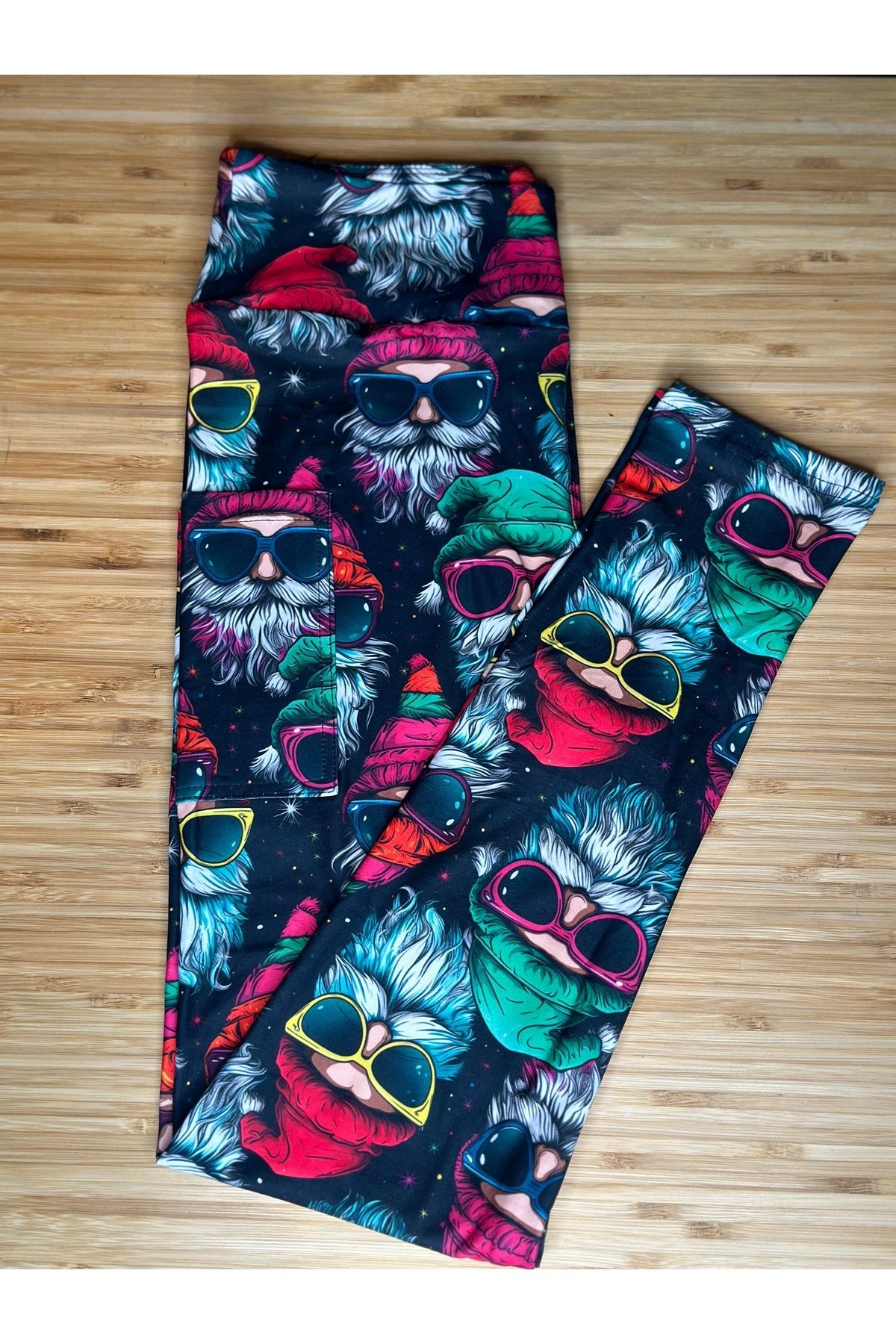 Santa Face Leggings w/ Pockets