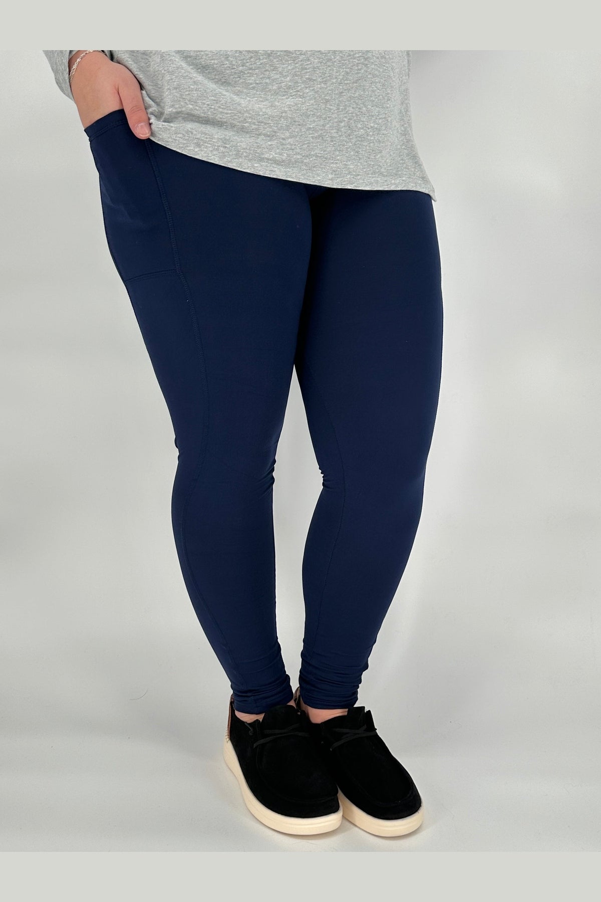 Navy Sports Pocket Leggings