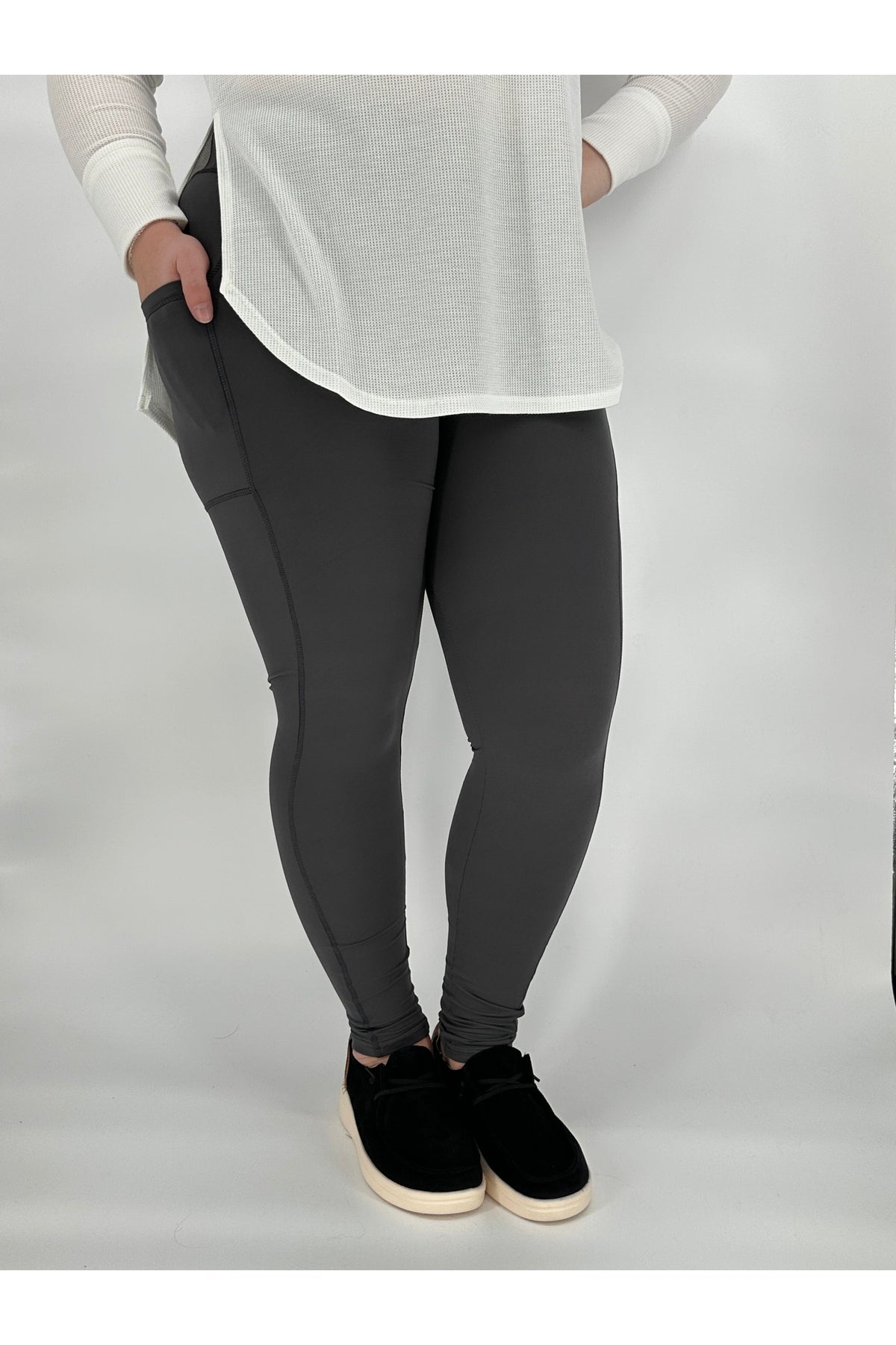 Charcoal Sports Pocket Leggings