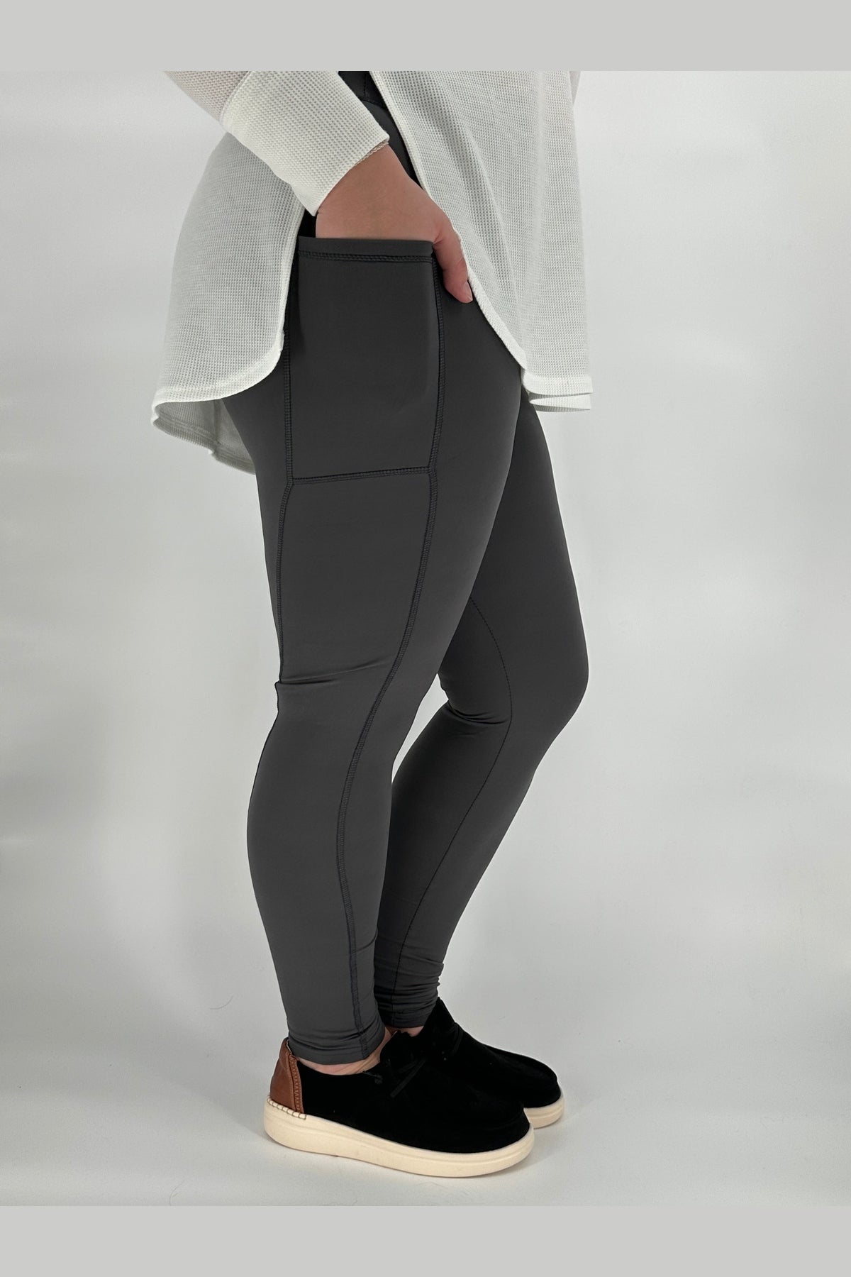 Charcoal Sports Pocket Leggings