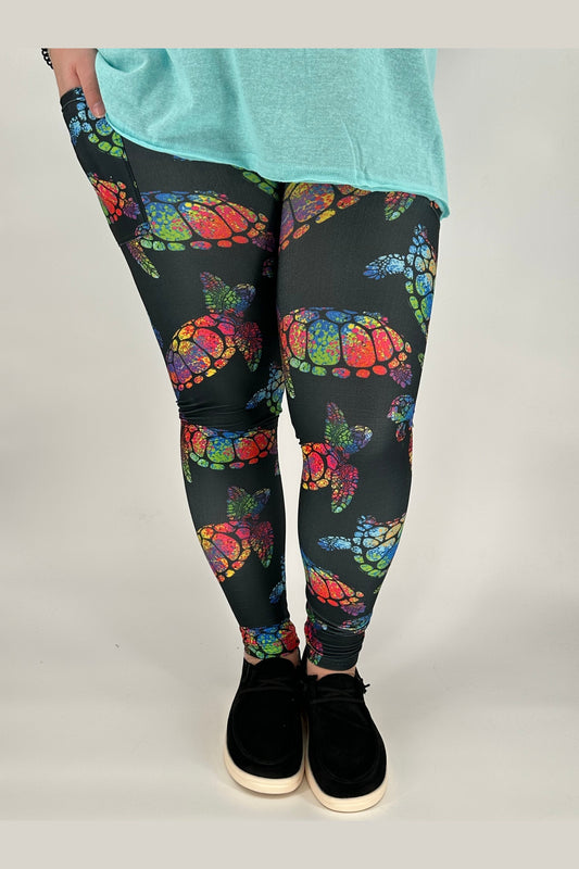 Sea Turtle Leggings w/ Pockets