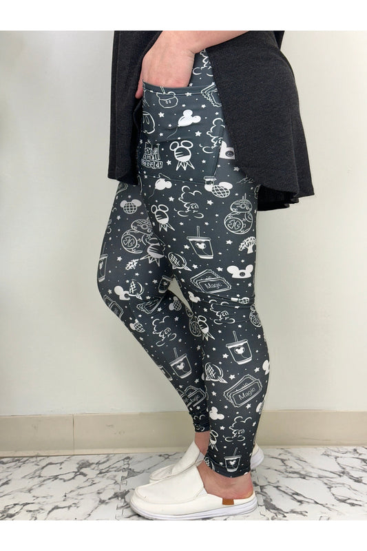 Black Magic Leggings w/ Pockets