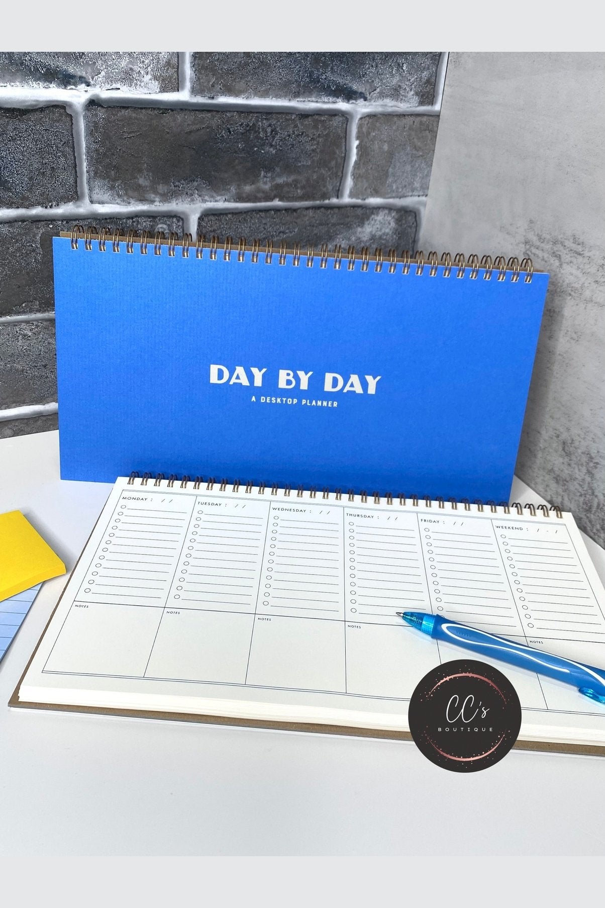 Day By Day Undated Weekly Planner