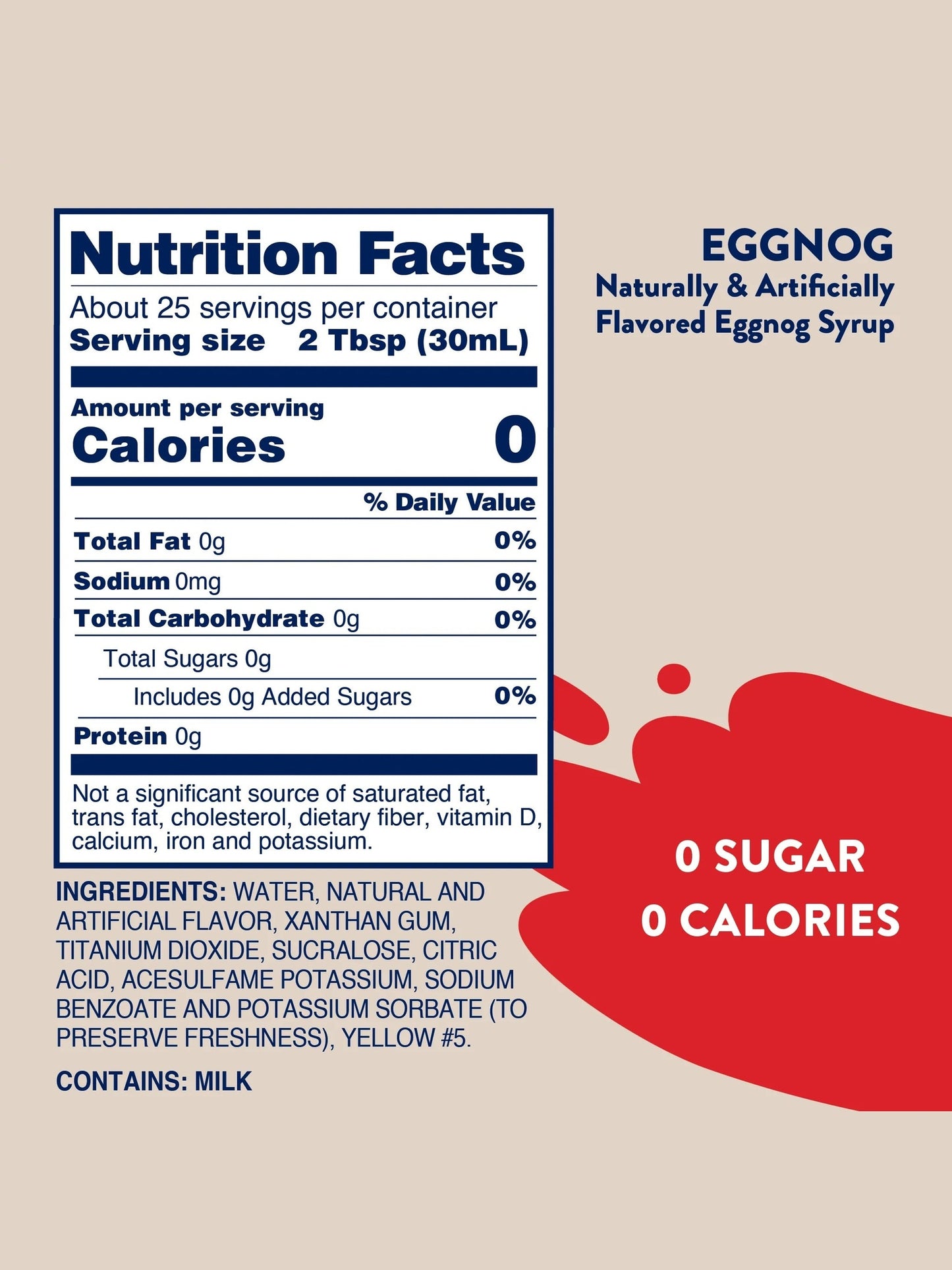 Jordan's Eggnog Skinny Syrup