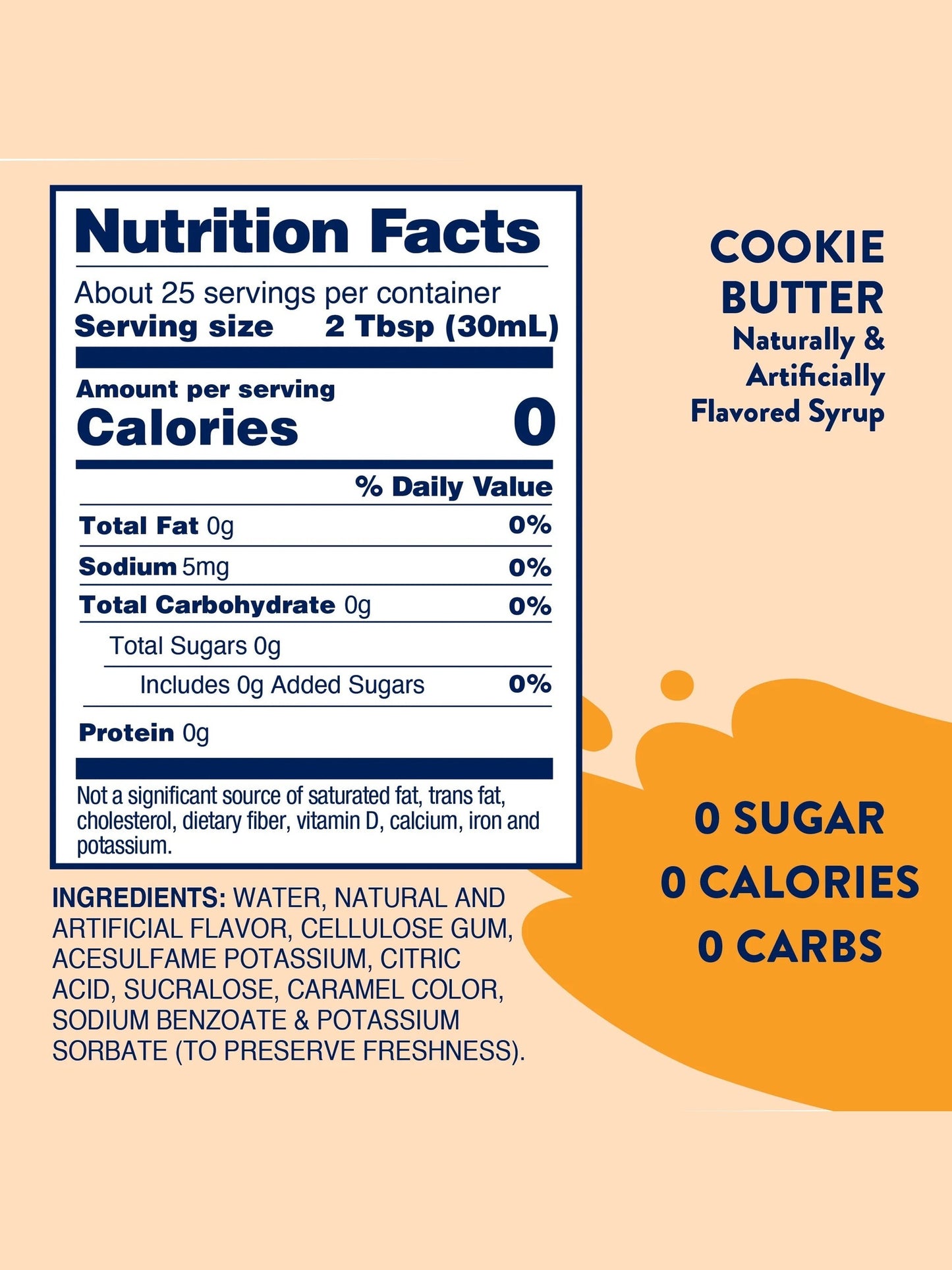 Jordan's Cookie Butter Skinny Syrup
