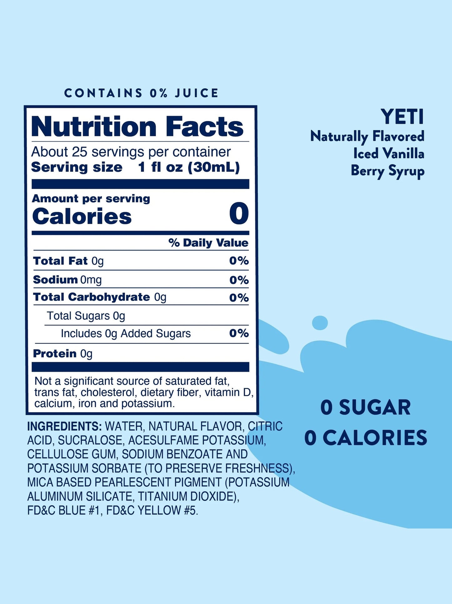 Jordan's Yeti Skinny Syrup