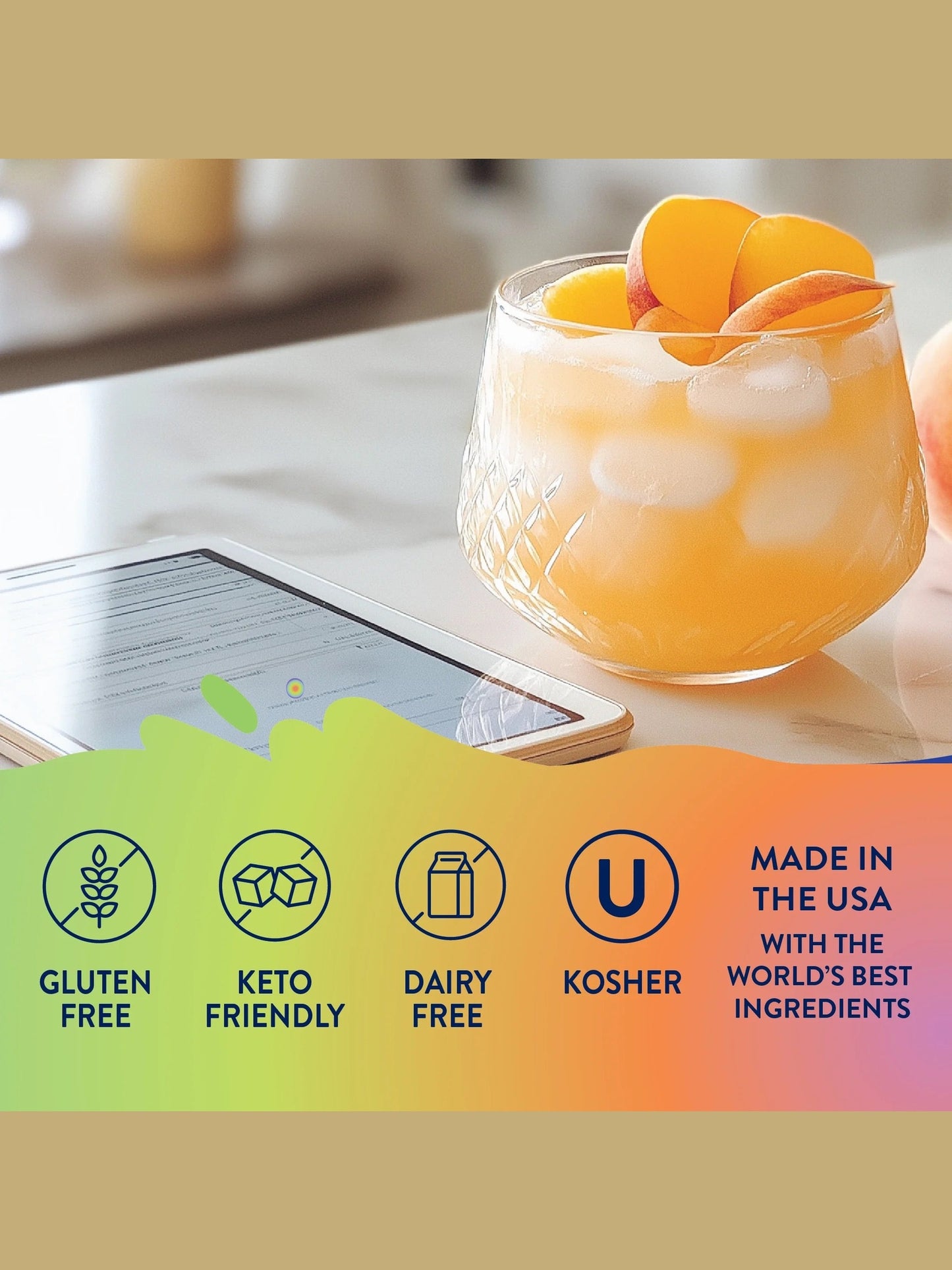 Jordan's Peach Mango Energy Skinny Syrup