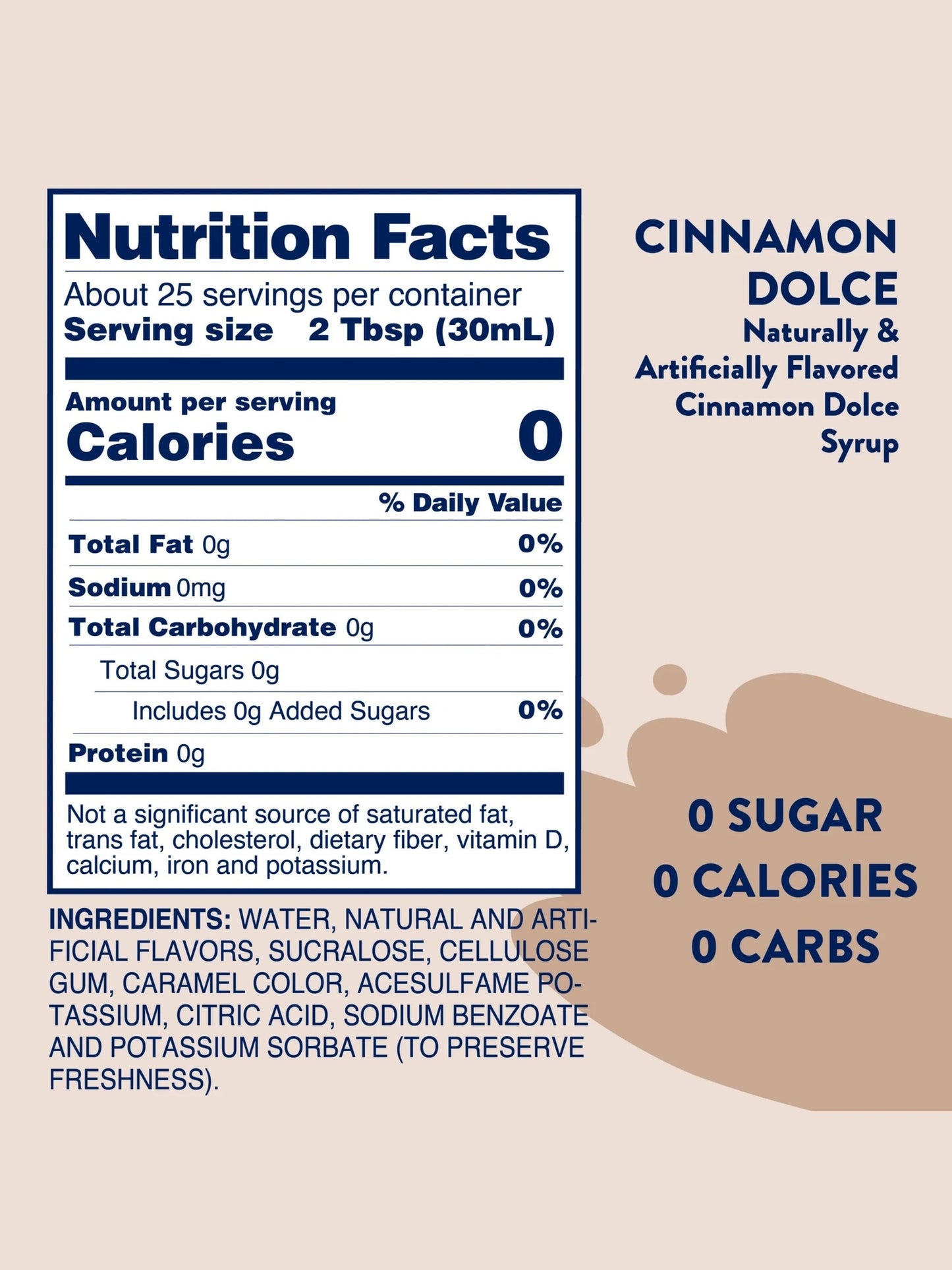 Jordan's Cinnamon Dolce Skinny Syrup