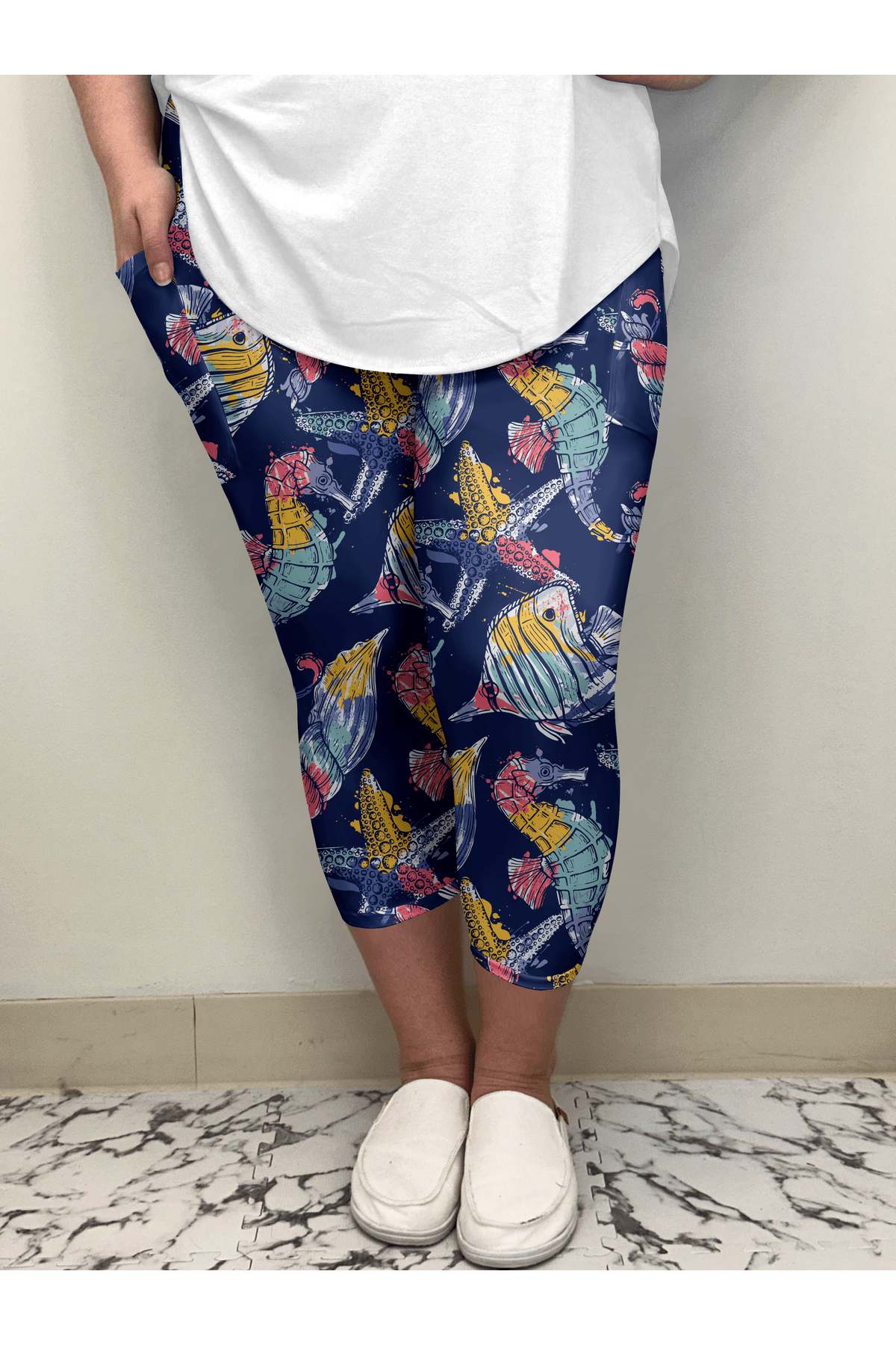 Under The Sea Capri w/ Pockets