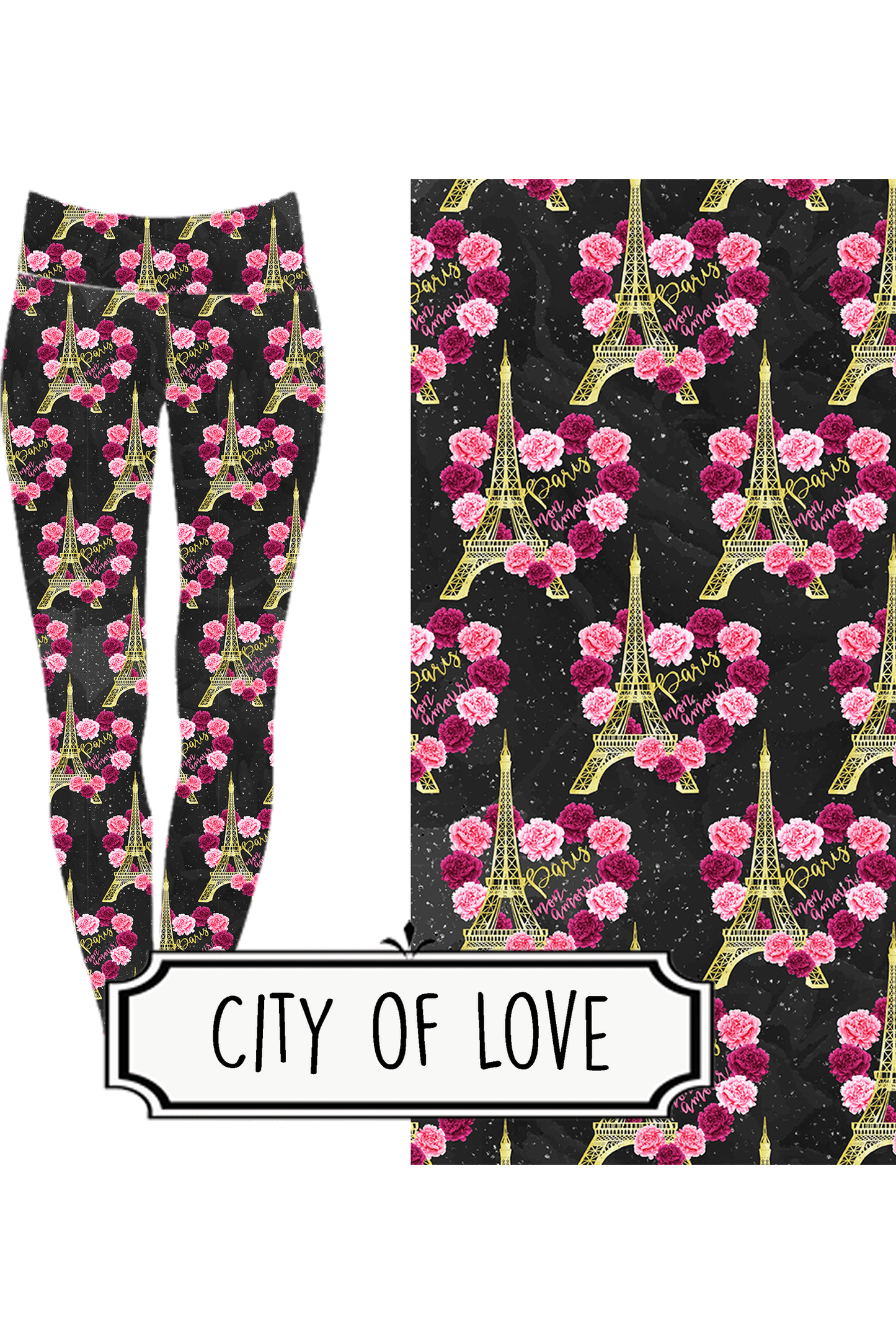 Yoga Style Leggings - City Of Love by Eleven & Co.