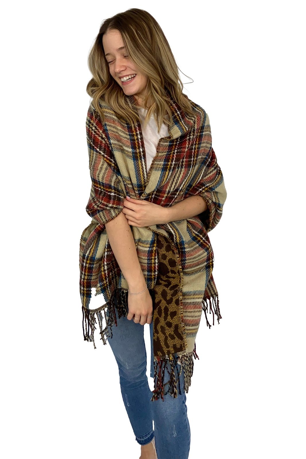 Winter Flannel Blanket Scarf