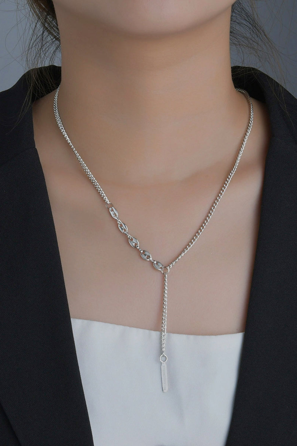 Stainless Steel Two-Piece Necklace Set