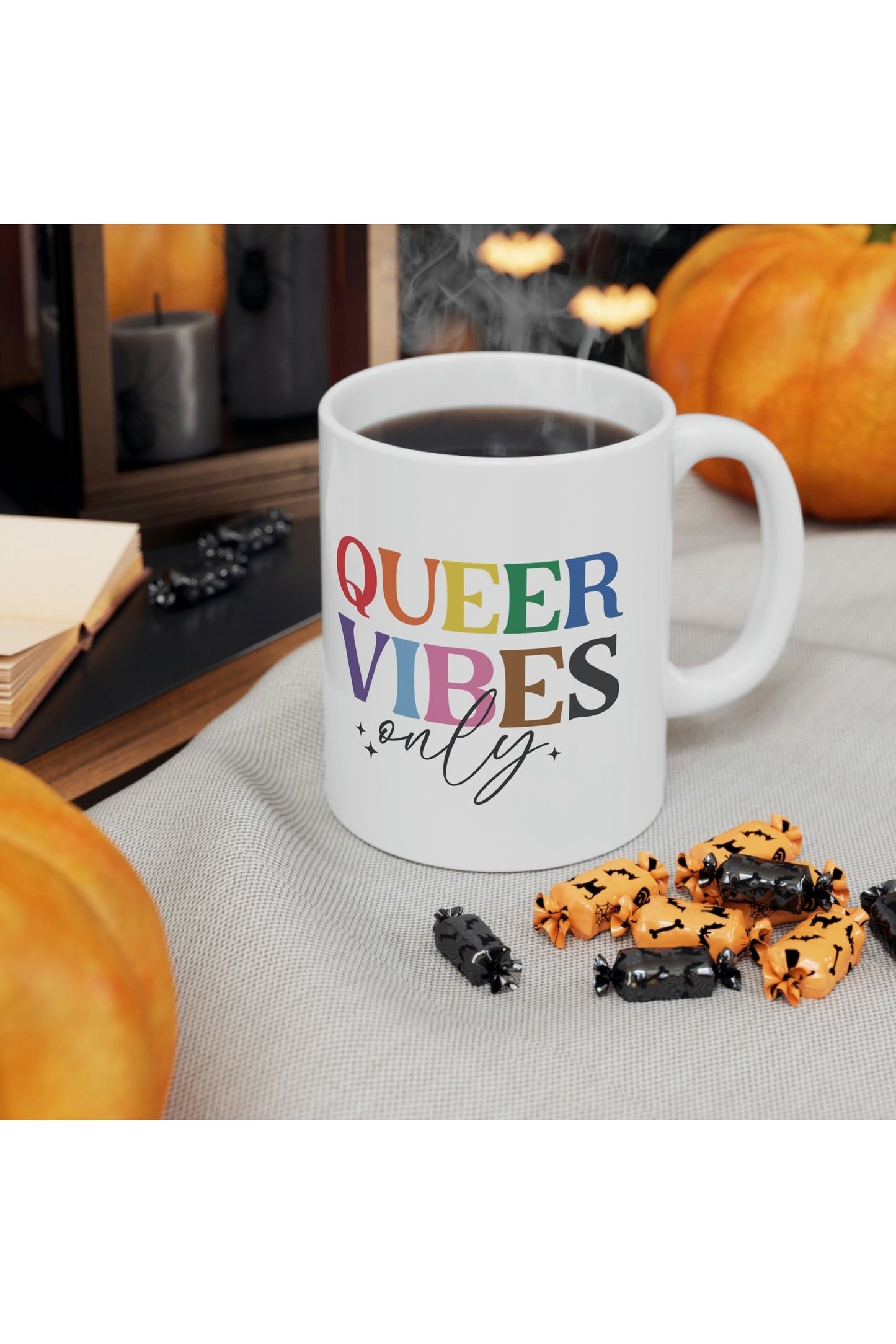 Queer Vibes Only Ceramic Mug 11oz