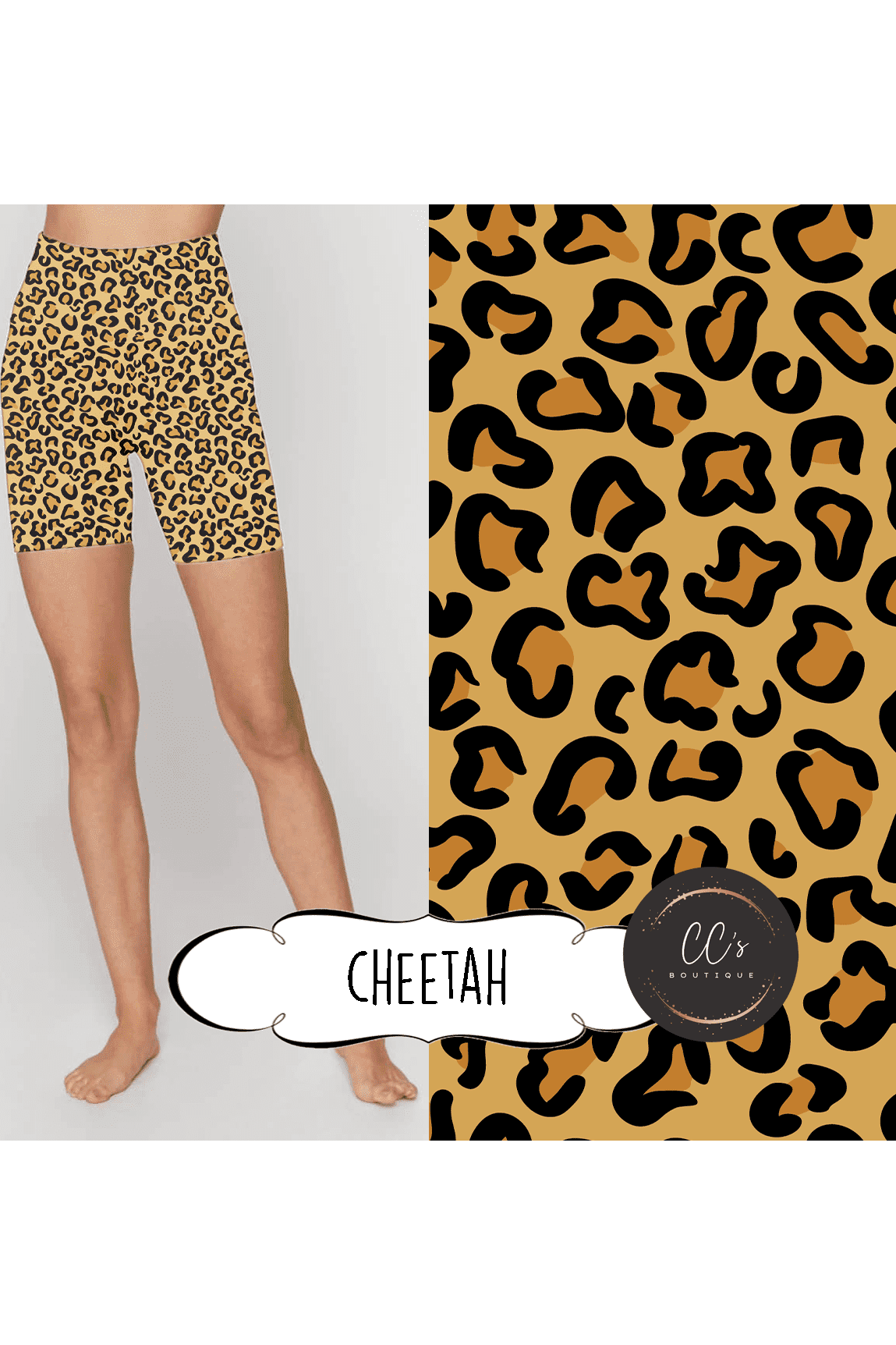 Cheetah - Biker Shorts