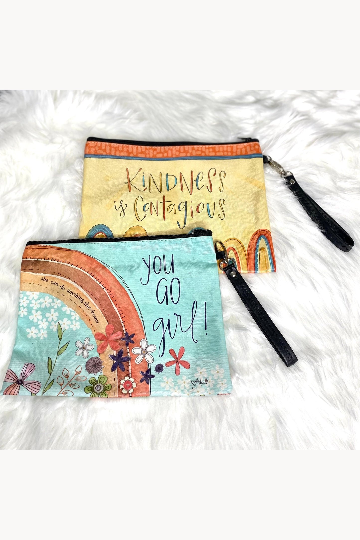 Kindness Is Contagious Makeup Bag