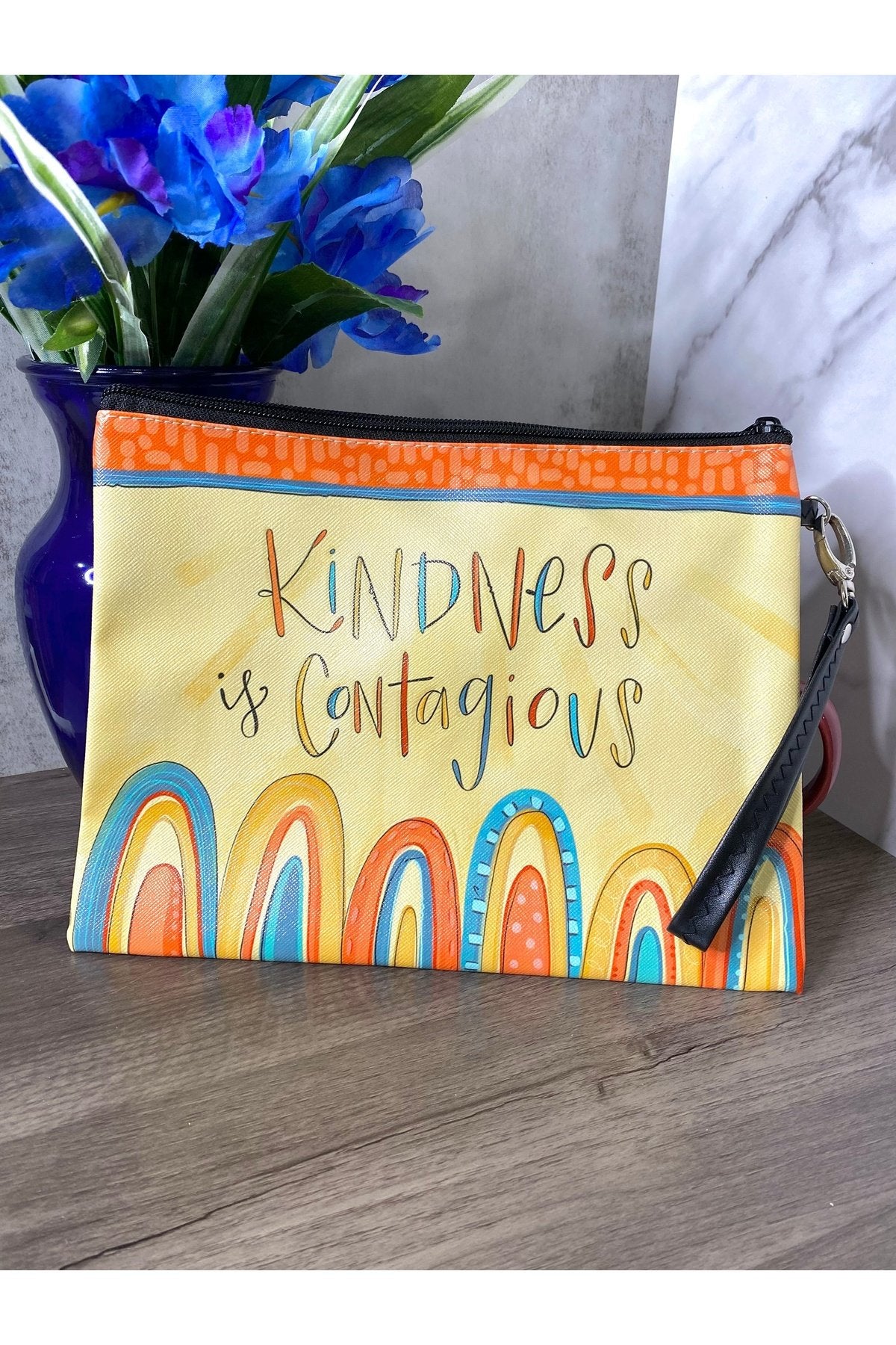 Kindness Is Contagious Makeup Bag