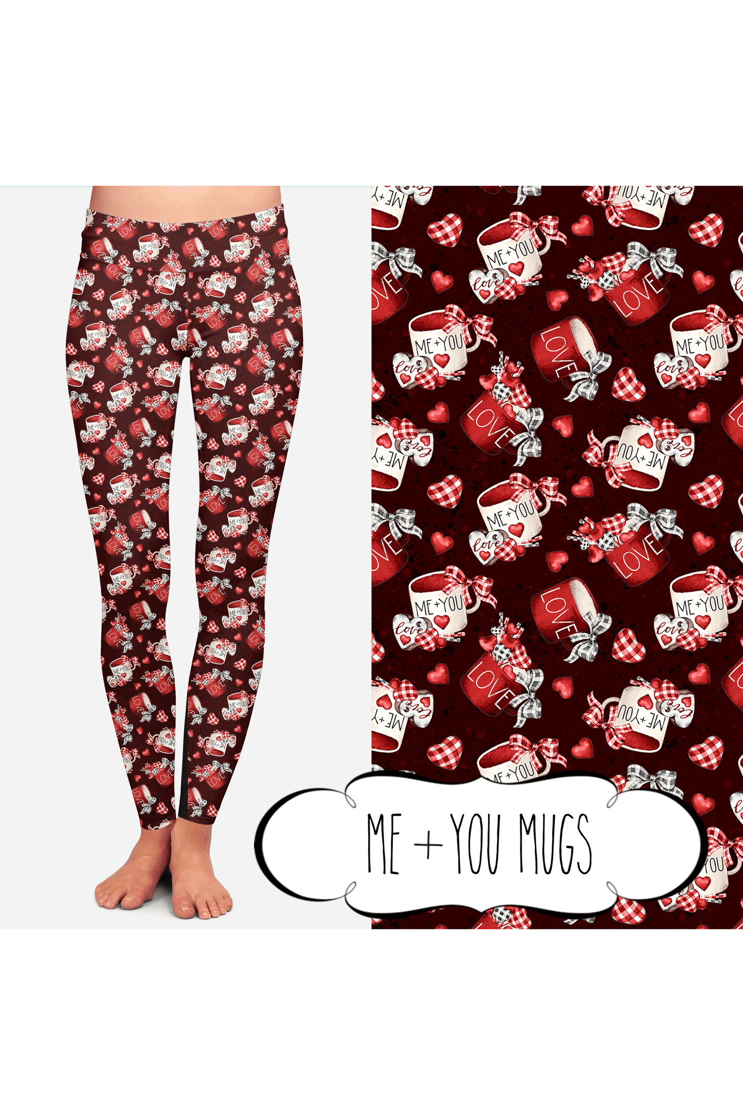 Yoga Style Leggings - Me + You Mugs by Eleven & Co.