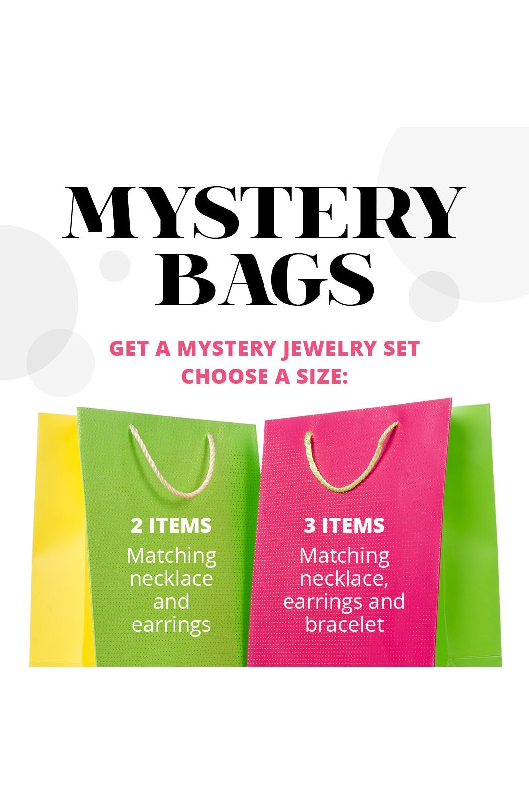 Mystery Jewelry Bag - 2 or 3 peace set