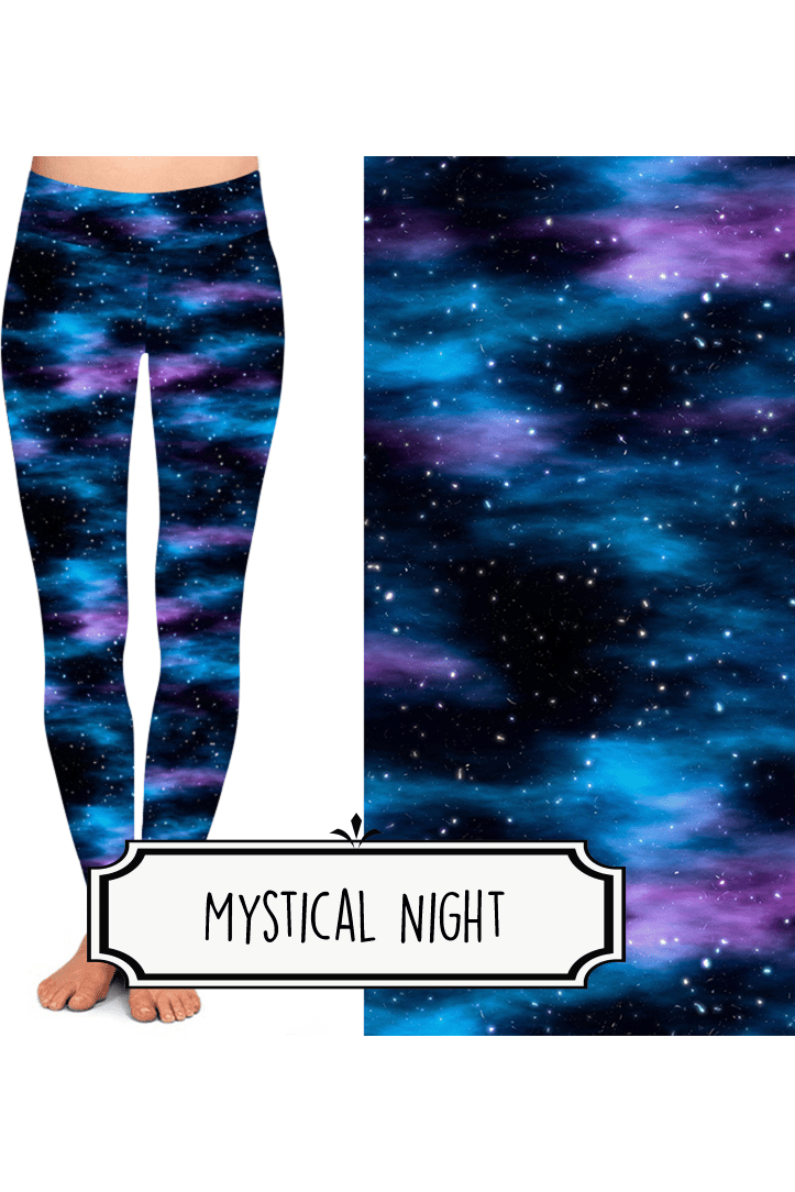 Yoga Style Leggings - Mystical Night by Eleven & Co.