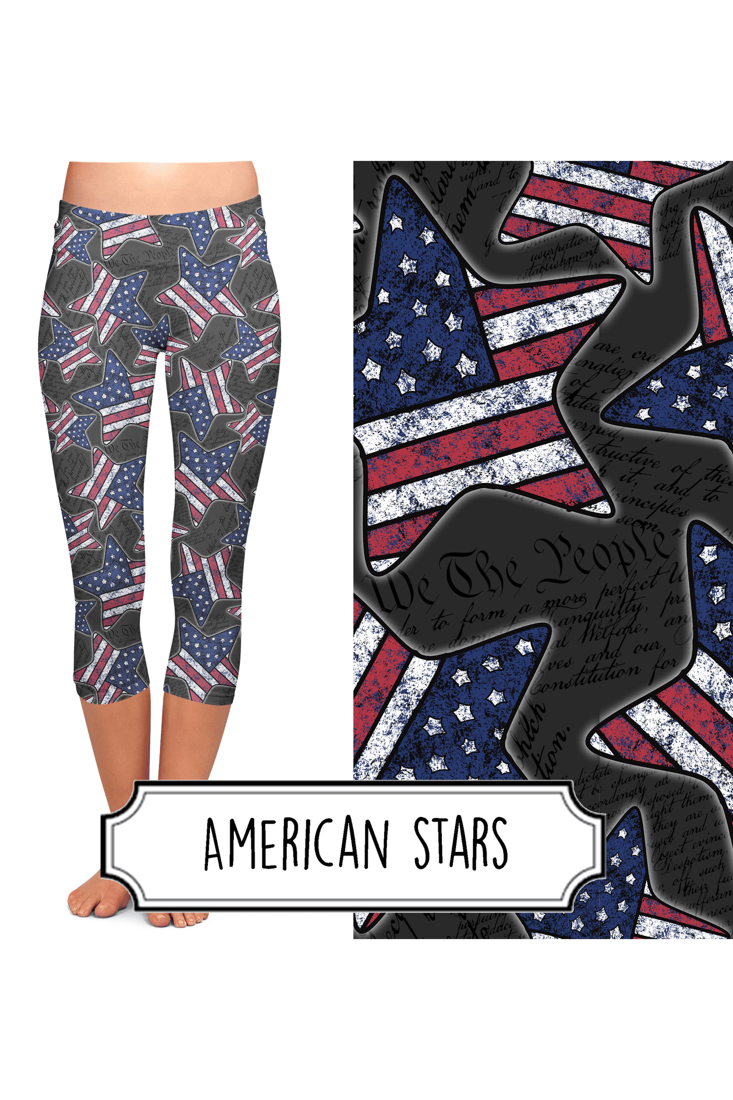 Yoga Style Capri Leggings - American Stars