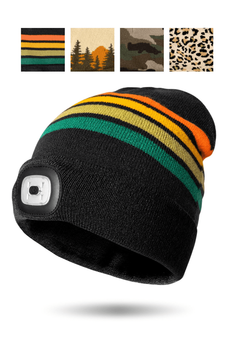 Night Scope LED Beanie - Leopard