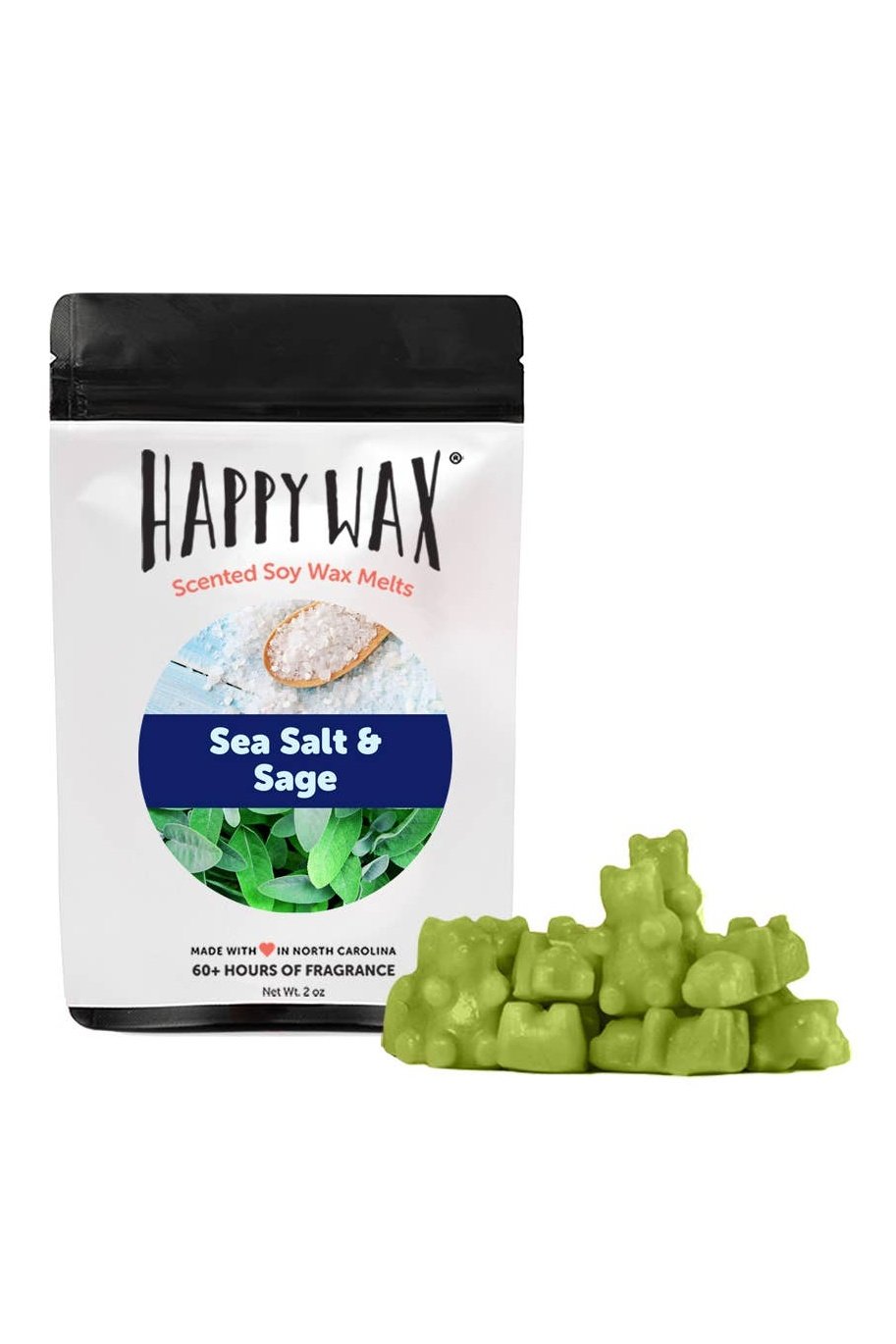 Sea Salt & Sage Wax Melts - Sample Pouch (2 oz)
