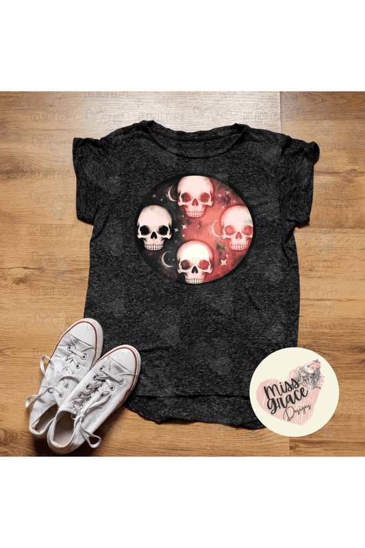 Pink and Gray Skulls Exclusive Design